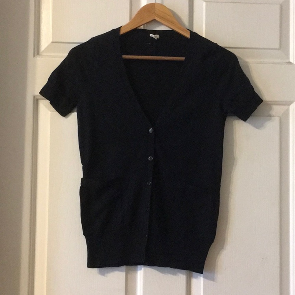 JCrew short sleeve cardigan, size XS